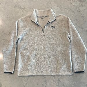 Pink Victoria’s Secret Sherpa 1/4 pullover